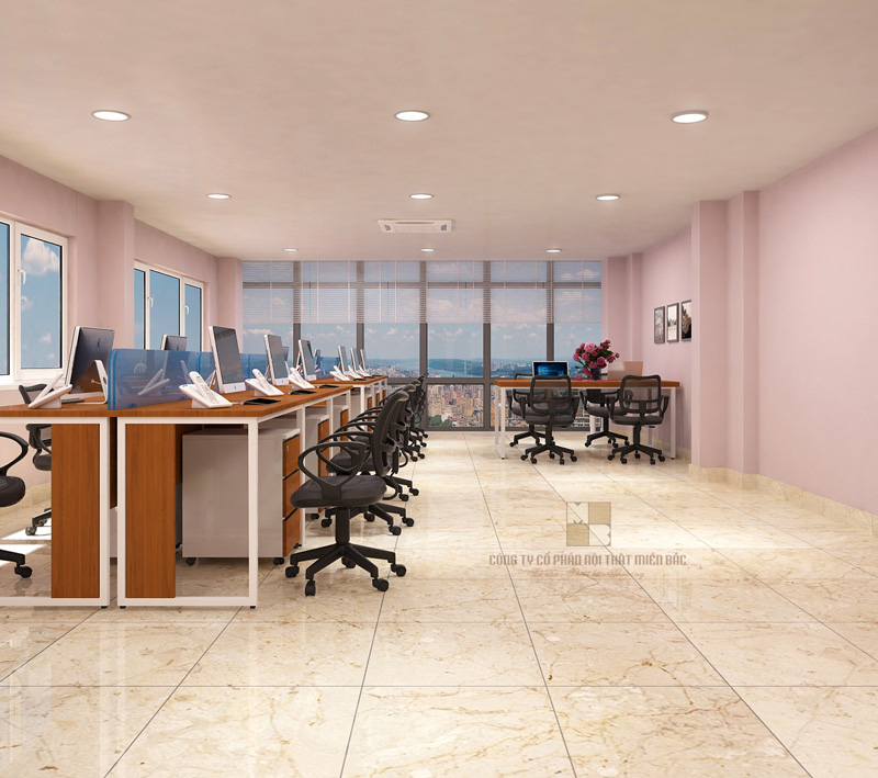 Thiết kế nội thất văn phòng hiện đại công ty SPT - H10
